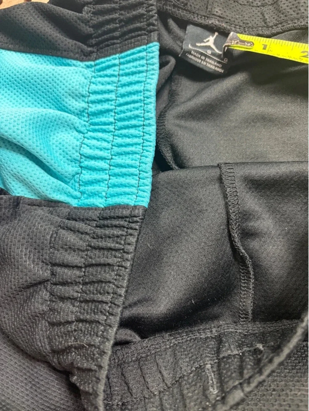 Y2K Jordan Mens Air Jordan Basketball Shorts- Black/Blue/Pink